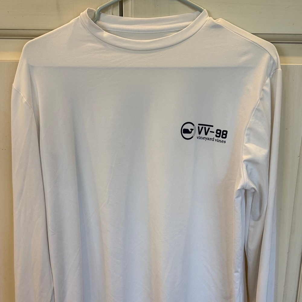 Vineyard Vines Men's White performance long sleeved Shirt